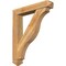 Ekena Millwork Funston Arts and Crafts Rough Sawn Bracket w/ Offset Brace, Western Red Cedar, 6"W x 32"D x 38"H BKT0604X32X38FST03RWR - alternate 1